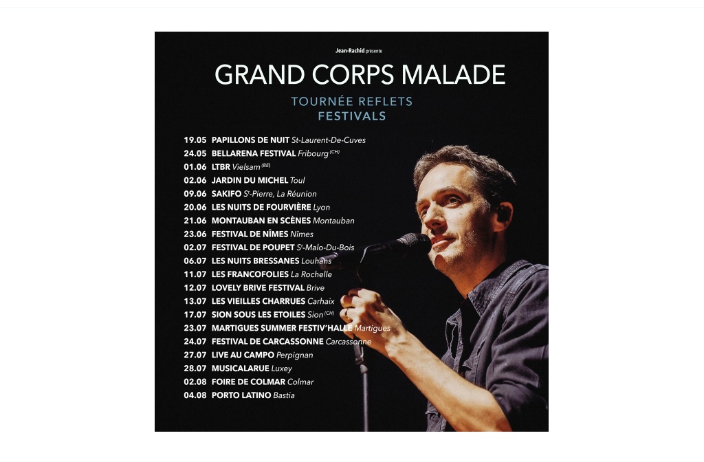 Grand Corps Malade Nouvel Album Reflets Concerts