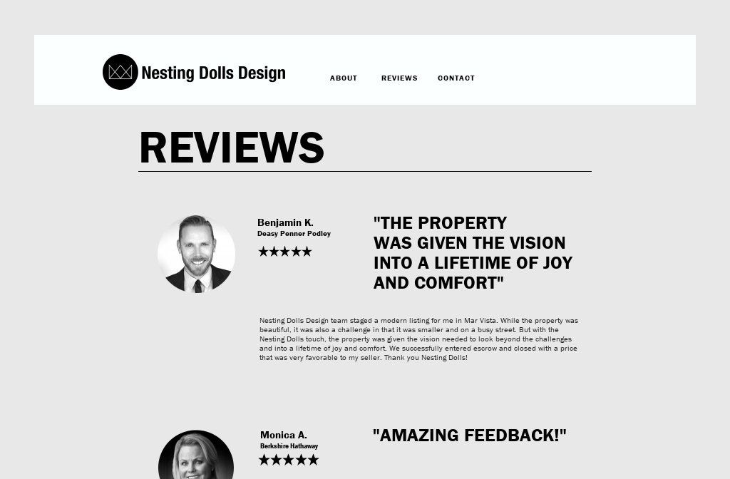 Nesting Dolls Home Staging — Nesting Doll Design home staging