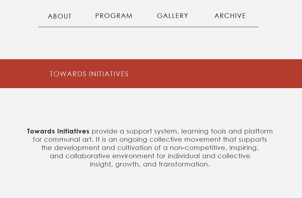Towards — initiatives
