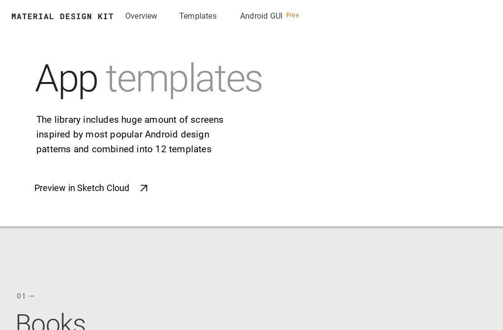 Material Design Kit App Templates