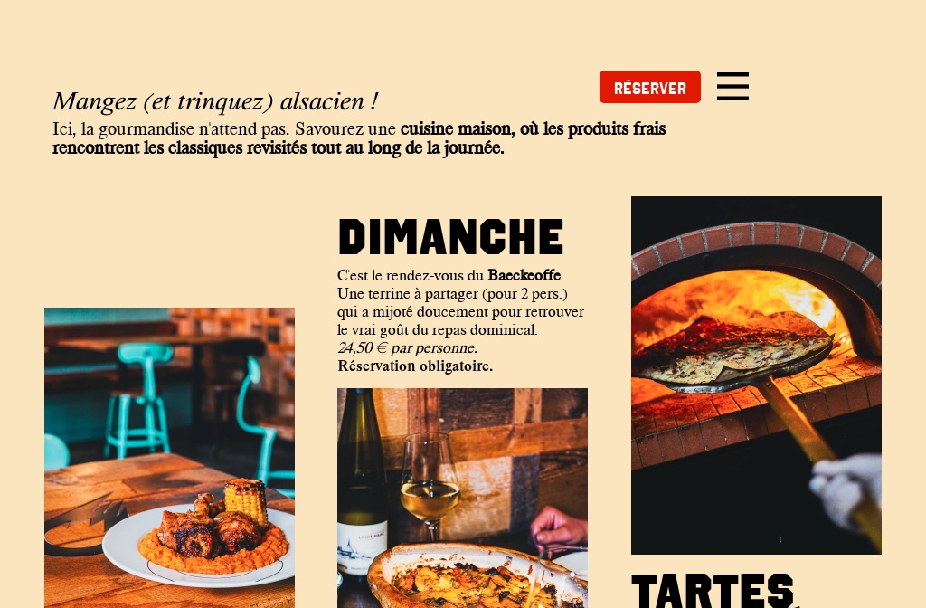 Le Meteor - Brasserie au centre de Strasbourg — Menu