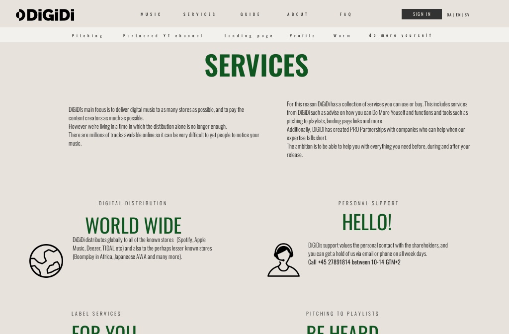 Digli Sample Services