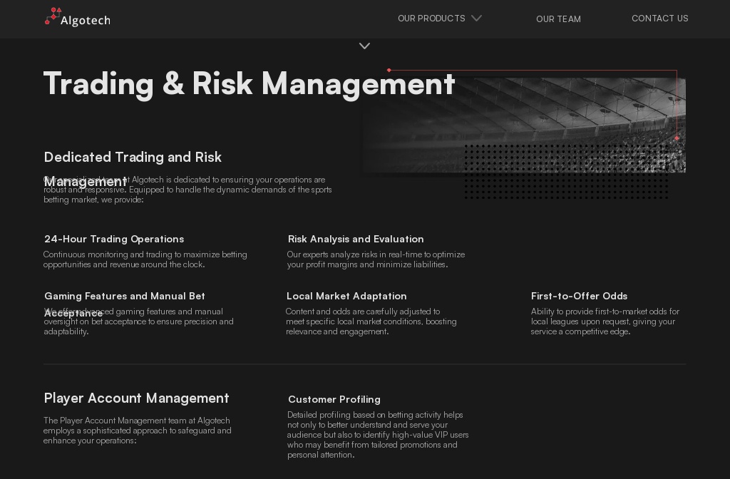 Trading Risk Management Apps Algotech — Trading & Risk Management