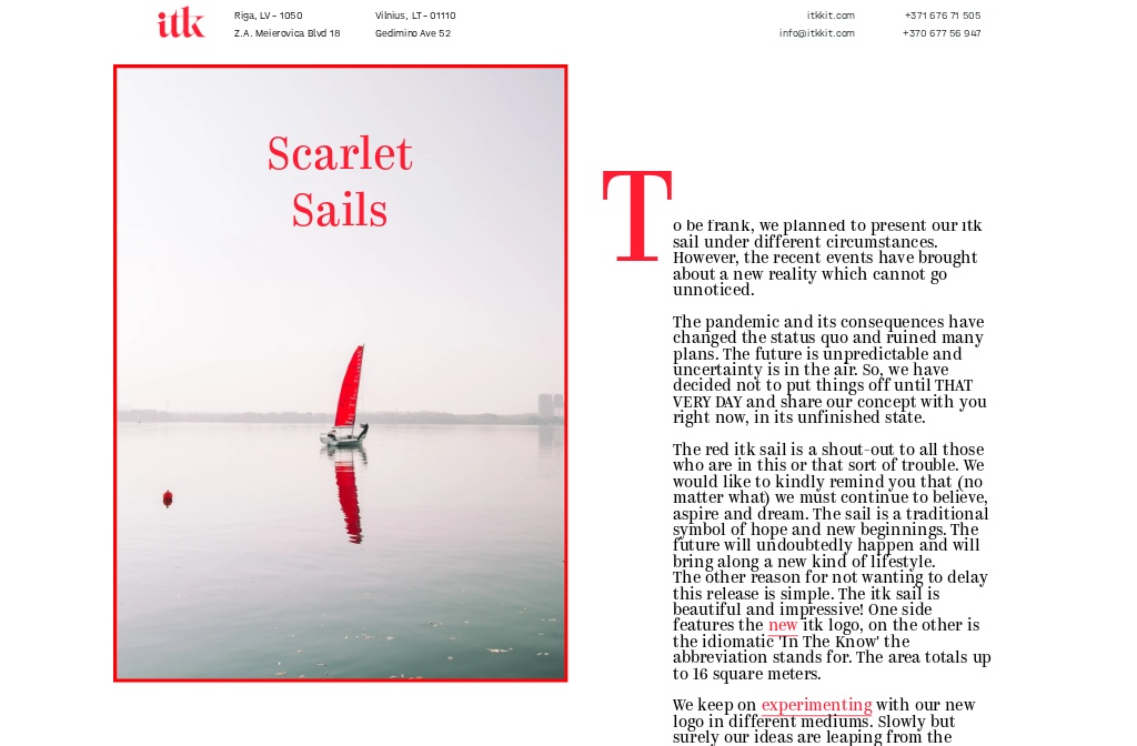 IN THE BLOG — Scarlet Sails