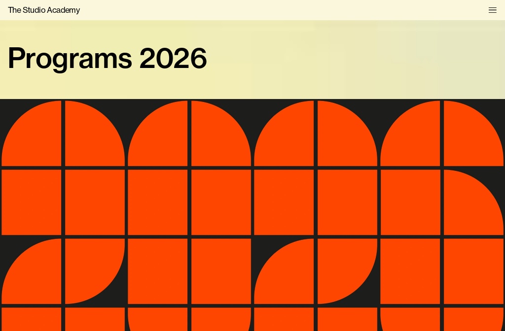 The Studio Academy — Programs
