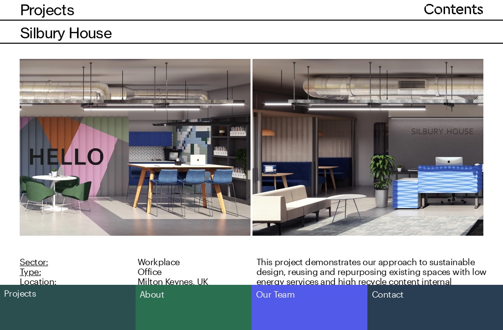 Contents Design Interior Architecture and Design Studio — Projects