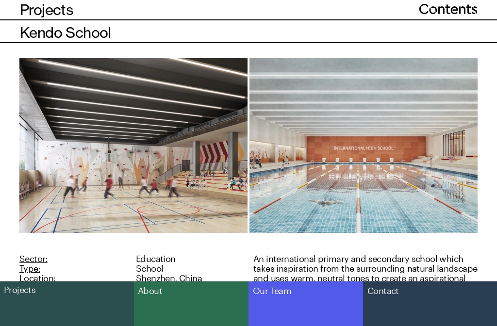 Contents Design Interior Architecture and Design Studio — Projects