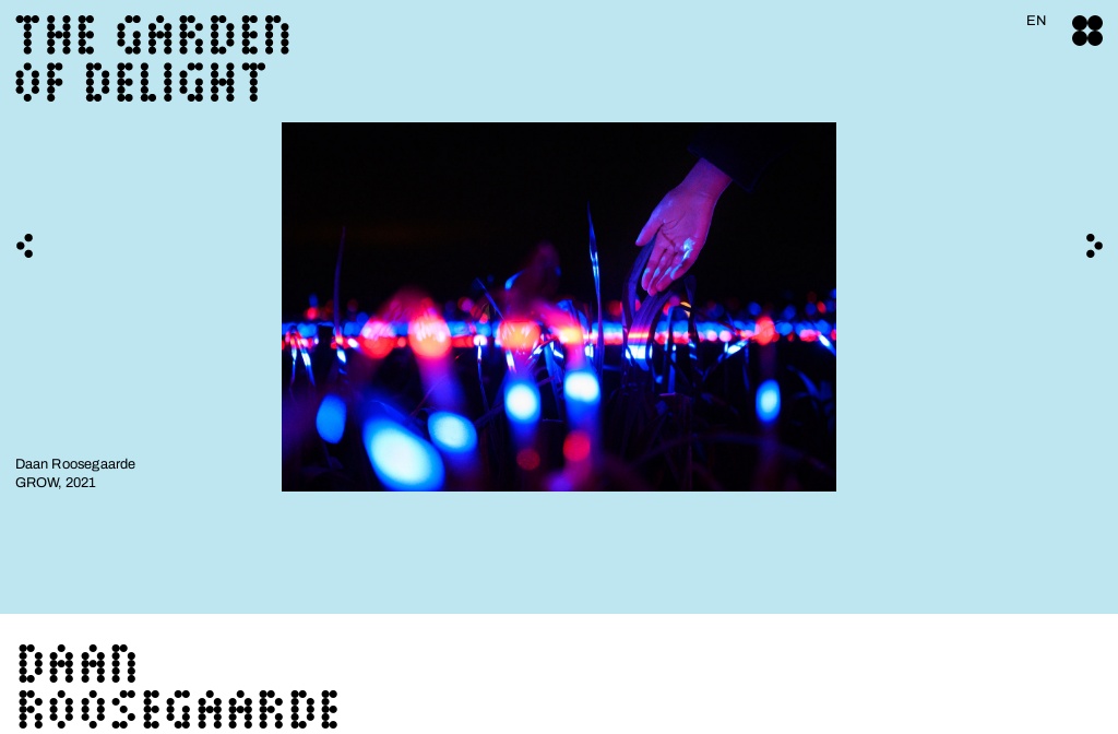 THE GARDEN OF DELIGHT — DAAN ROOSEGAARDE