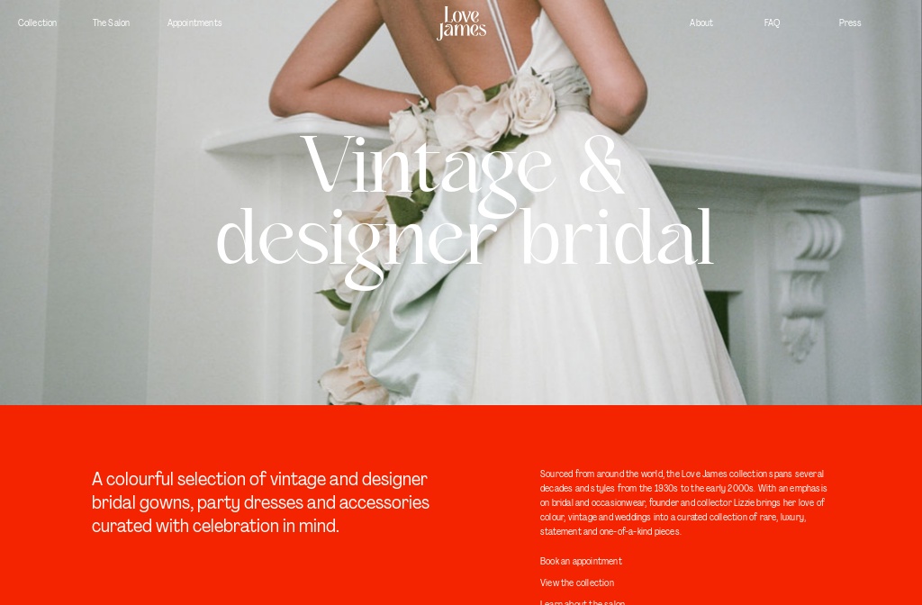 Love James | Vintage Bridal & Occasionwear