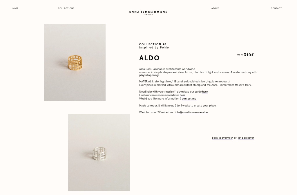 anna timmermans jewelry aldo