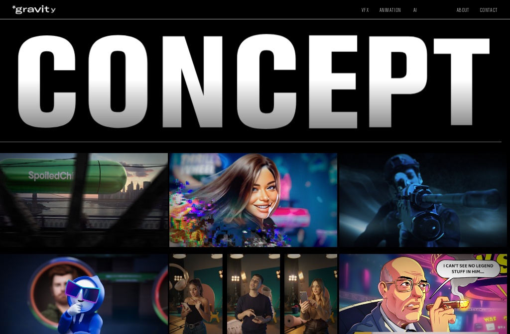 Gravity Creative Space - VFX & Animation Studio — Concept