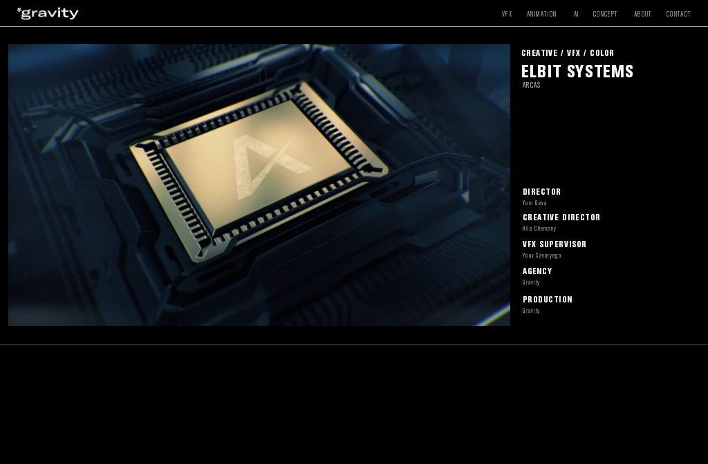 Gravity Creative Space - VFX & Animation Studio — Elbit_Arcas