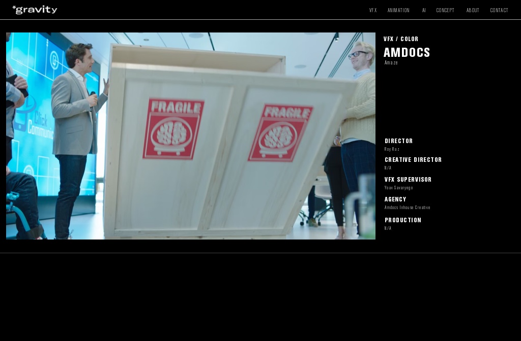 Gravity Creative Space - VFX & Animation Studio — Amdocs_Amaze
