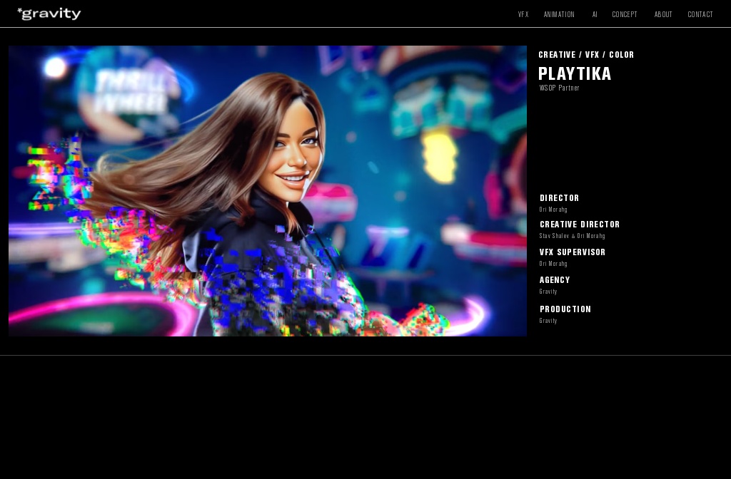 Gravity Creative Space - VFX & Animation Studio — Playtika_WSOP_Partner