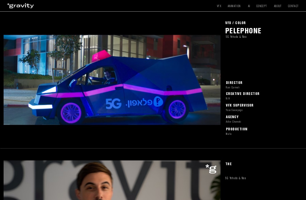 Gravity Creative Space - VFX & Animation Studio — Pelephone_5G_Y&N