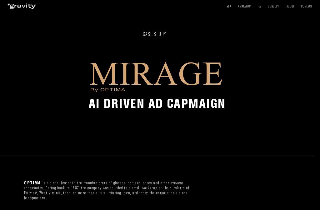 Gravity Creative Space - VFX & Animation Studio — Campaign Case Study