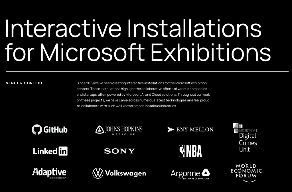 interactive items — microsoft