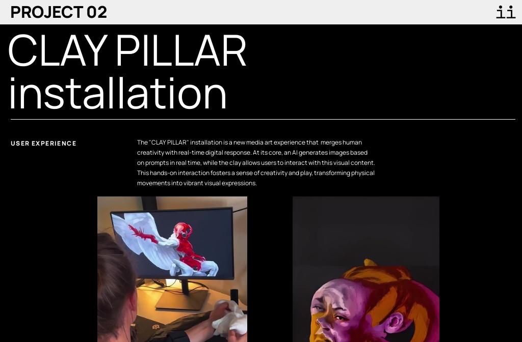 interactive items — clay pillar