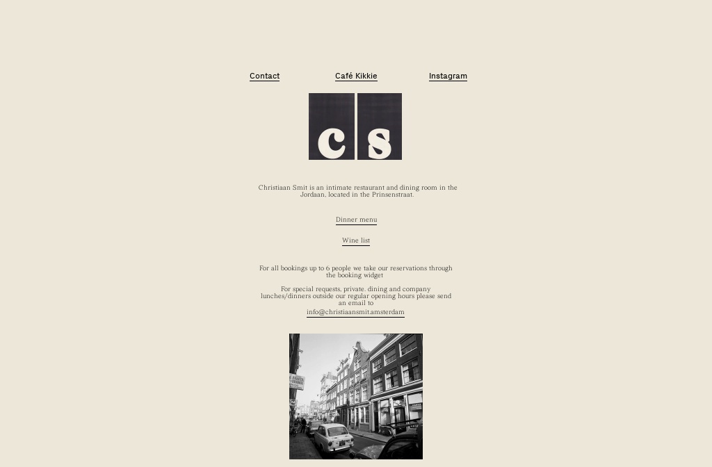 Christiaan Smit - Restaurant in Grachtengordel / Negen Straatjes, Amsterdam