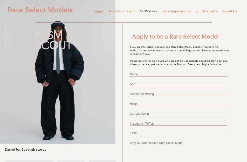 Sign Up Image Model Become a model today!