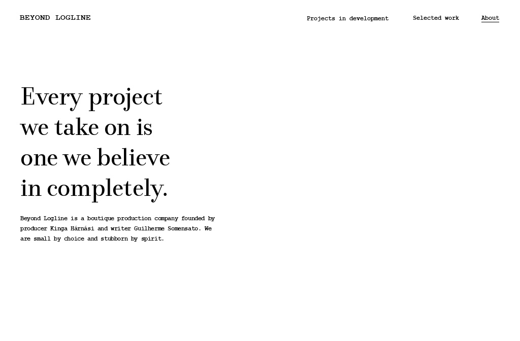 Inactivate Log Line Rave Beyond Logline — Main page/Selected projects