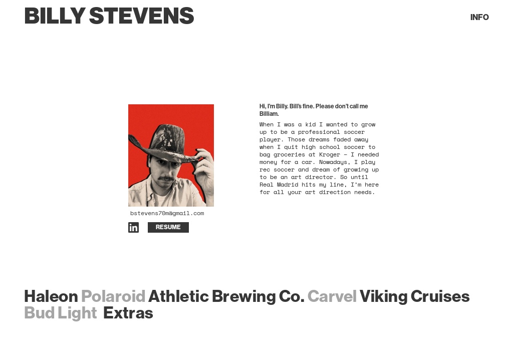 Billy Steven Roe Billy Stevens — Info