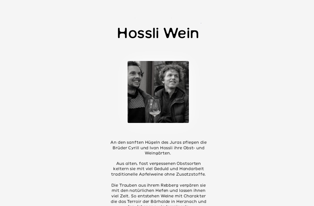 Hossli Wein