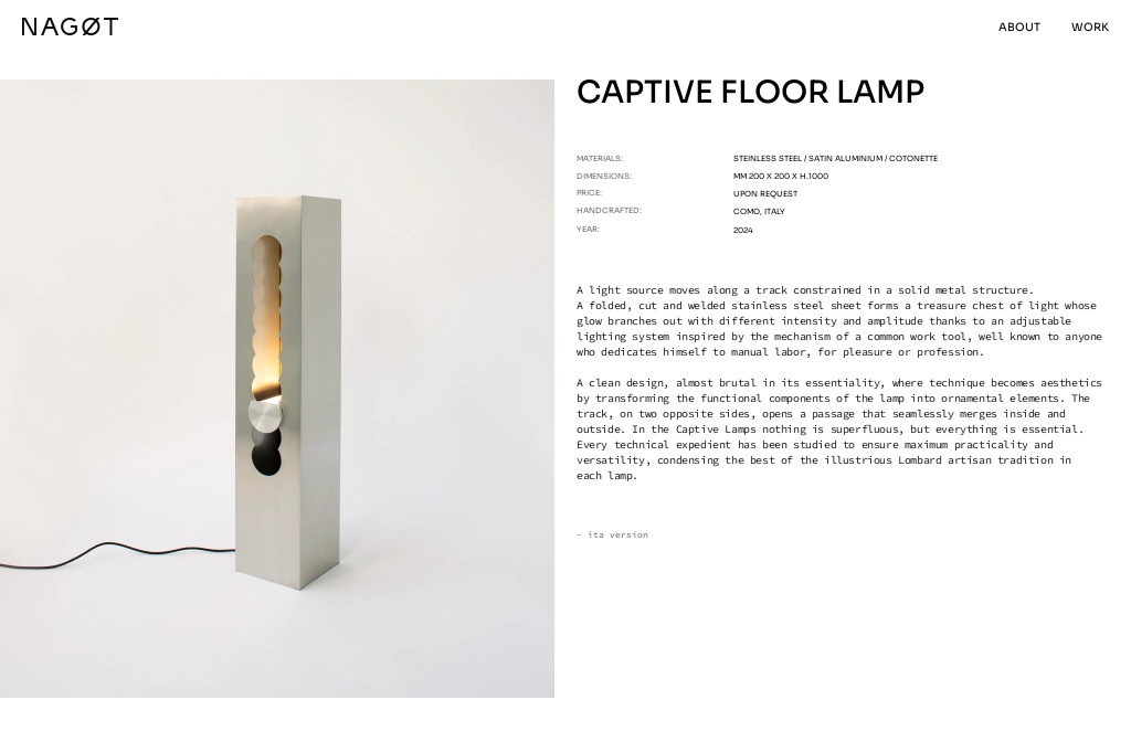 STUDIO NAGOT — CaptiveFloorLamp by Studio Nagot