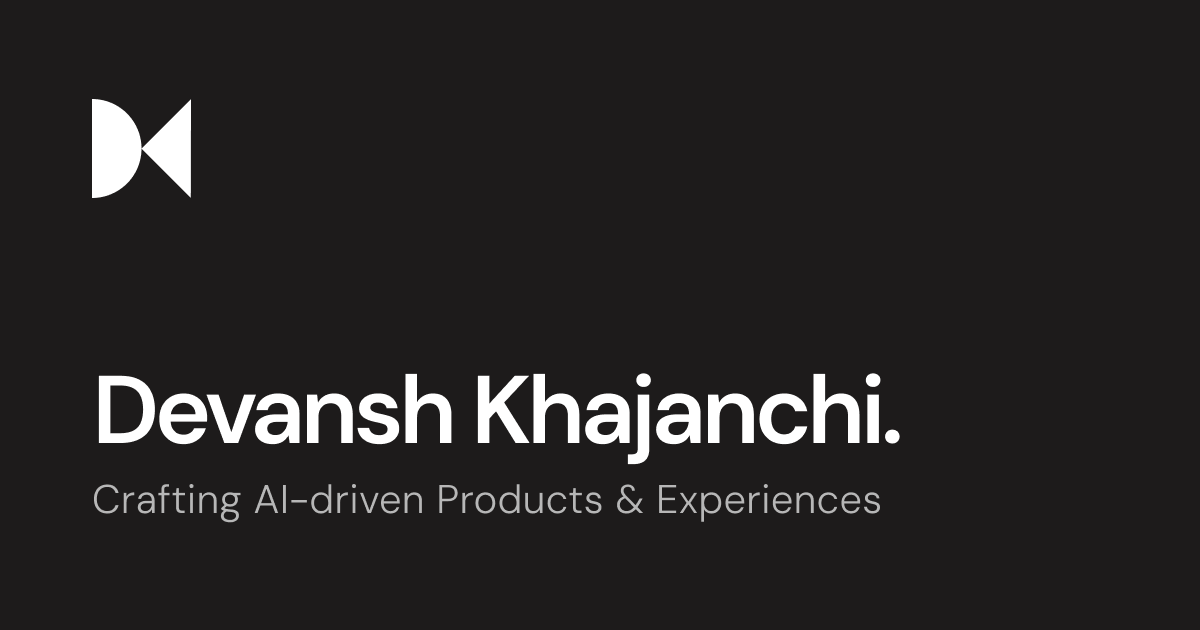 Devansh Khajanchi's Portfolio