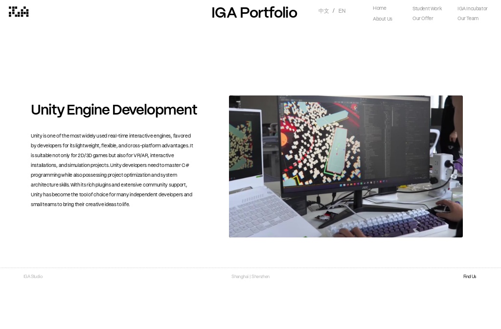 IGA PORTFOLIO — Unity Engine Development