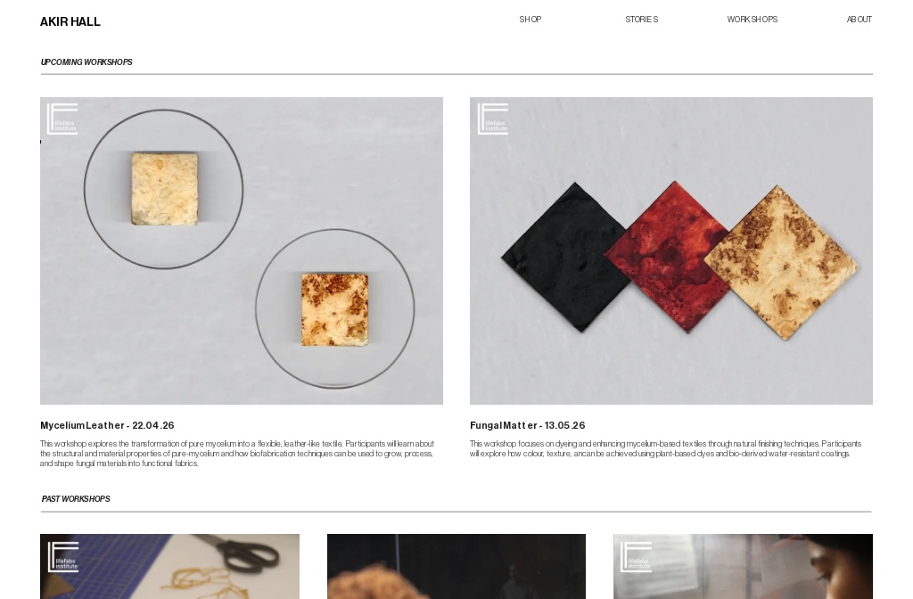 akirhall.com — workshops