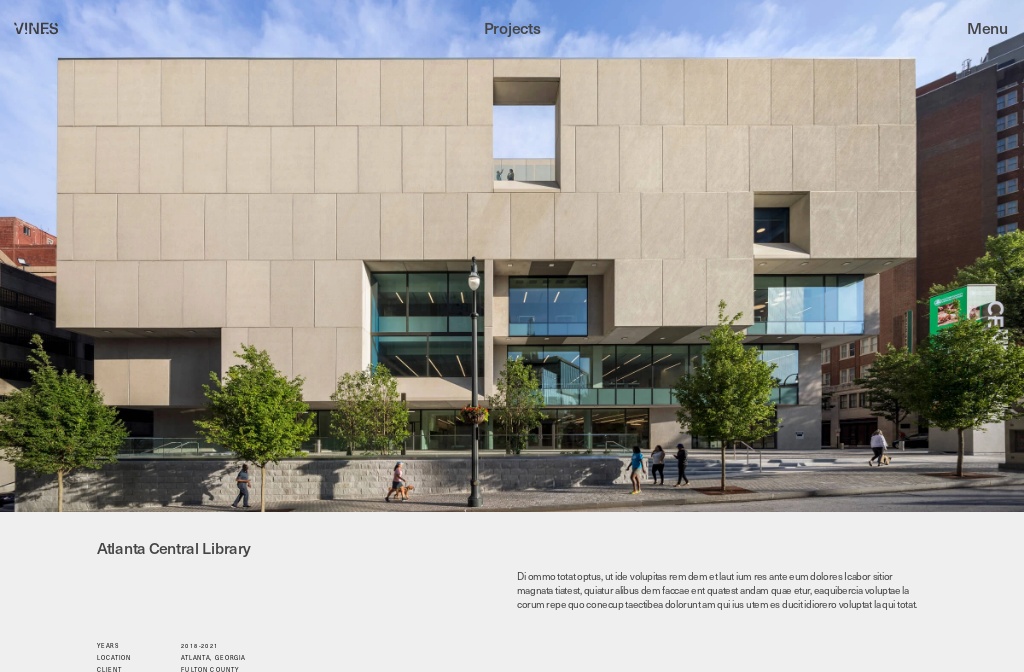 Vines Architecture — Project > Atlanta Central Library