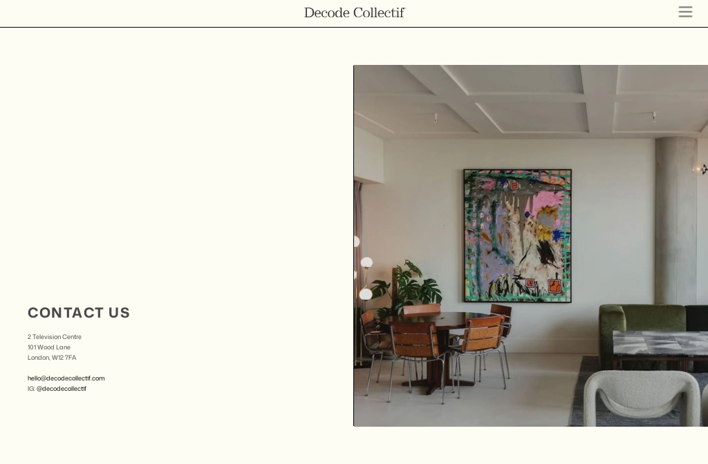Contact Us | Decode Collectif