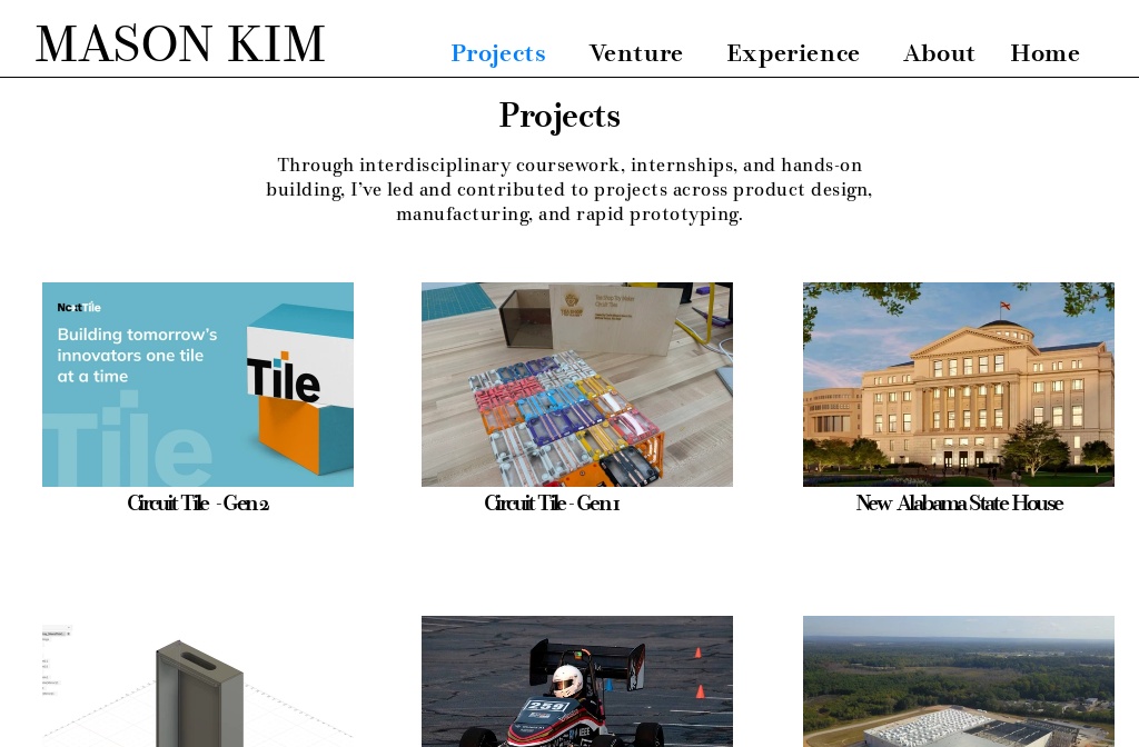 Sleek. Readymag templates — Projects Page