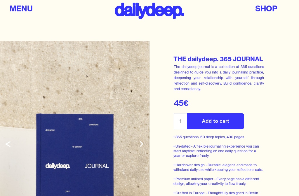 dailydeep — SHOP NOW