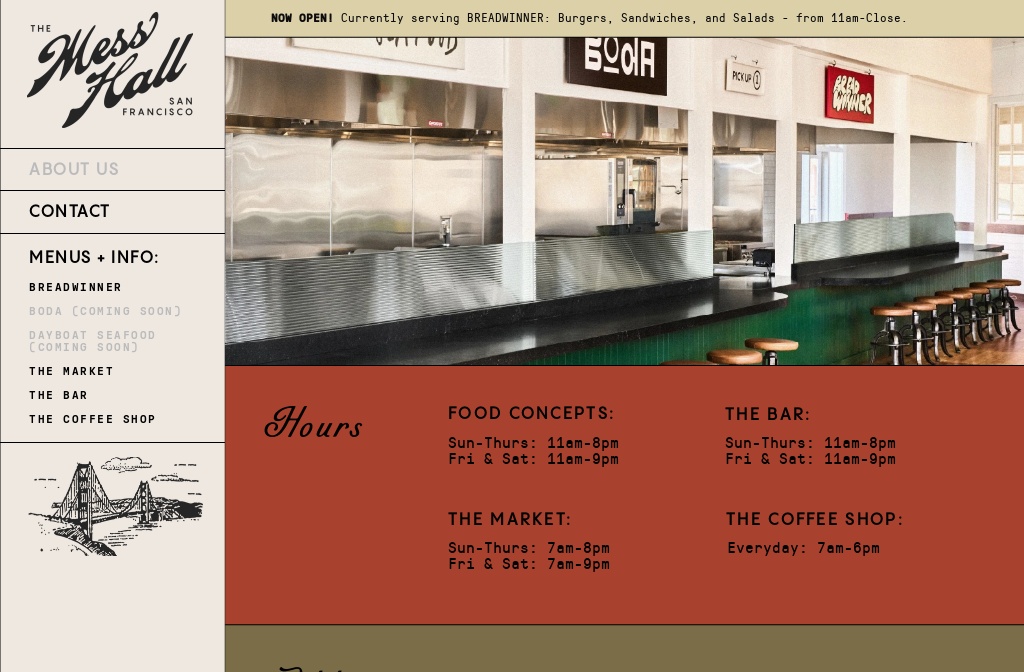 The Mess Hall restaurant preview